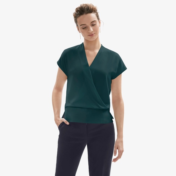 MM Lafleur Antonia top green in good condition - Picture 2 of 3